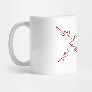 The Boar Hunt  Red version Mug